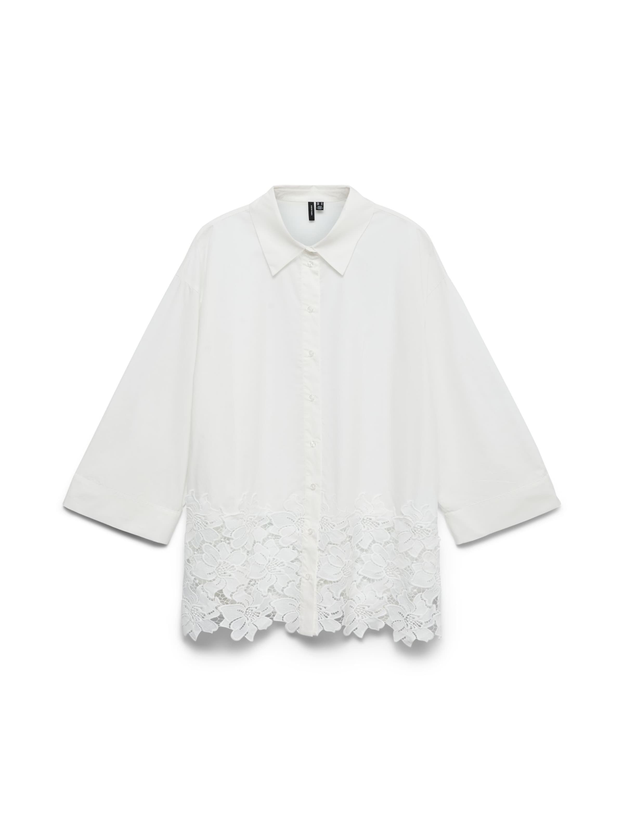 Camicia da donna 'VMCRitta' di Vero Moda Curve in bianco: frontale