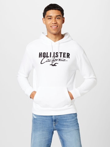 HOLLISTER - Sudadera en blanco: frente