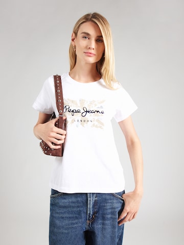 T-shirt 'Babu' Pepe Jeans en blanc : devant