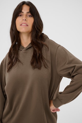 KAFFE CURVE Sweatshirt 'KCannita' in Brown