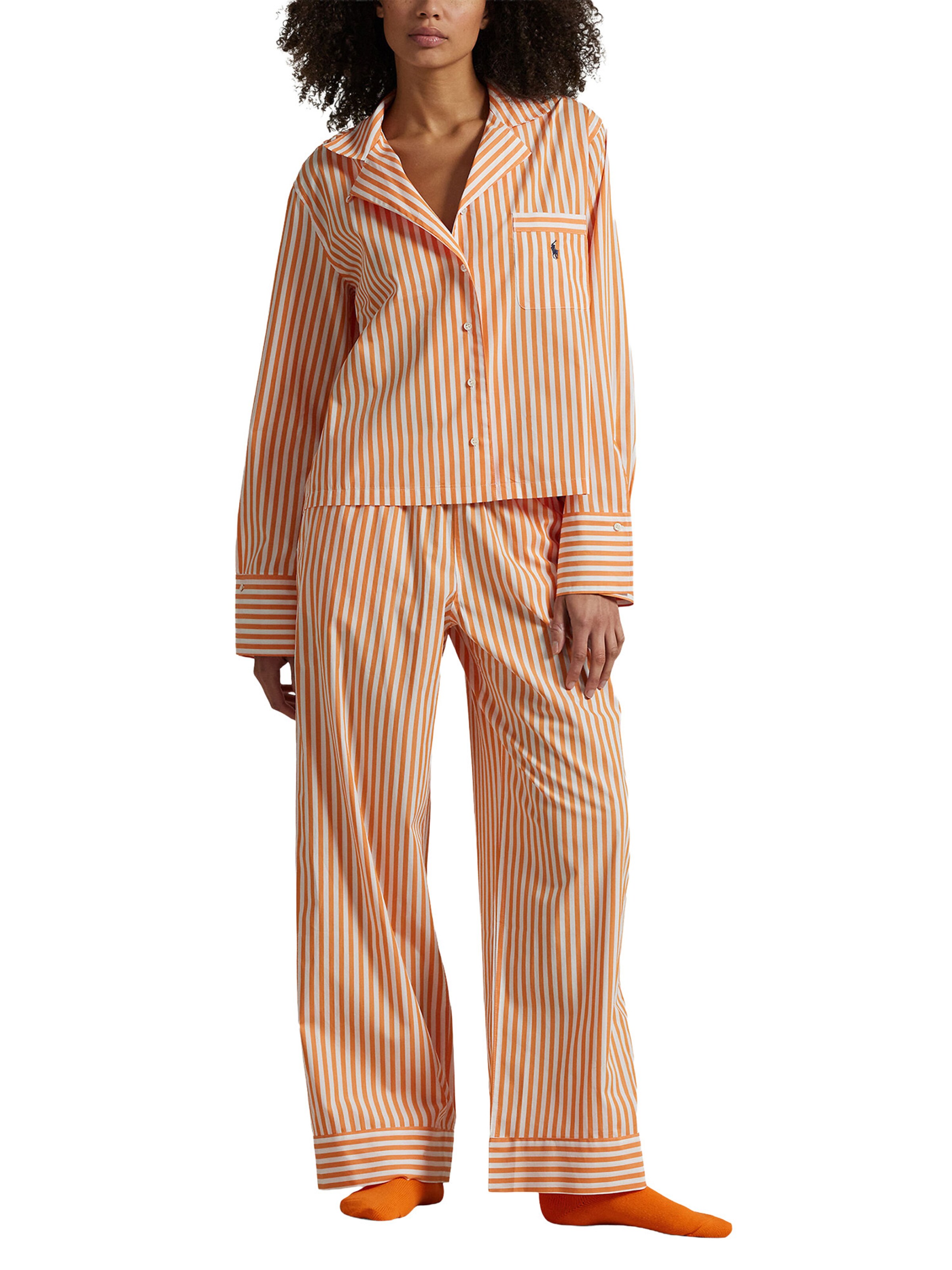 Polo Ralph Lauren - Pijama ' Shirting Stripes ' en naranja