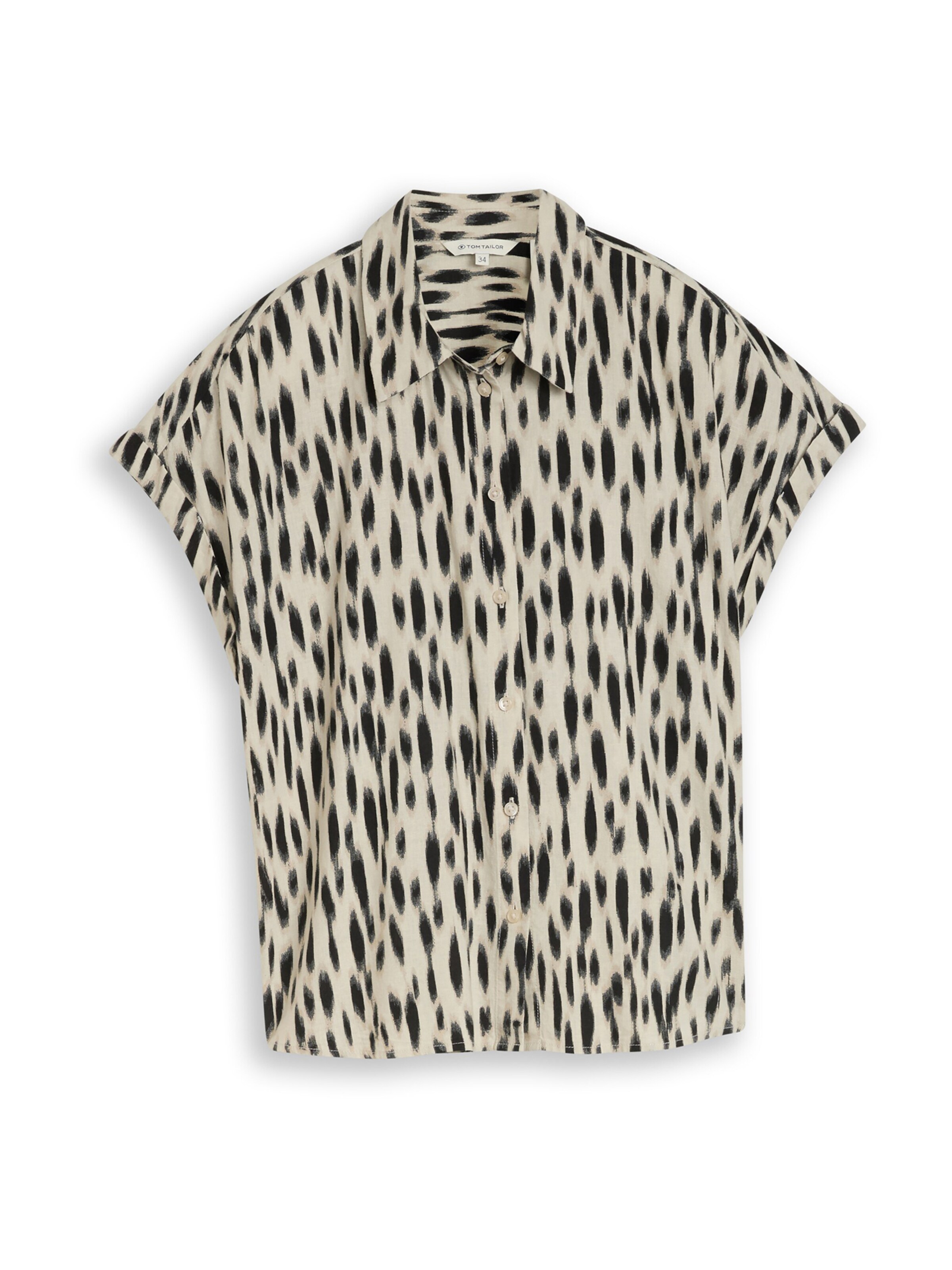 Chemisier TOM TAILOR en beige : devant