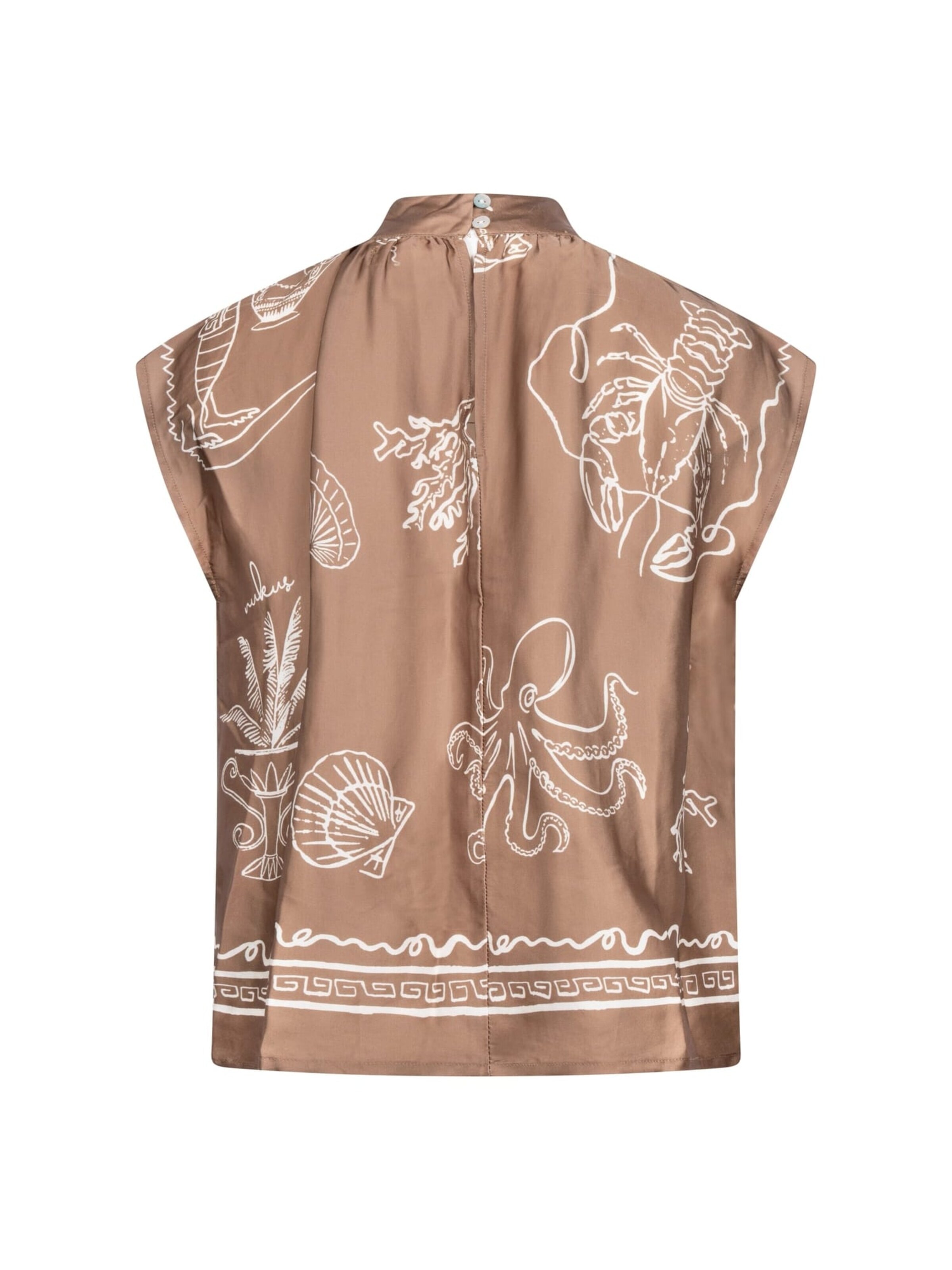 nukus Blouse in Grijs