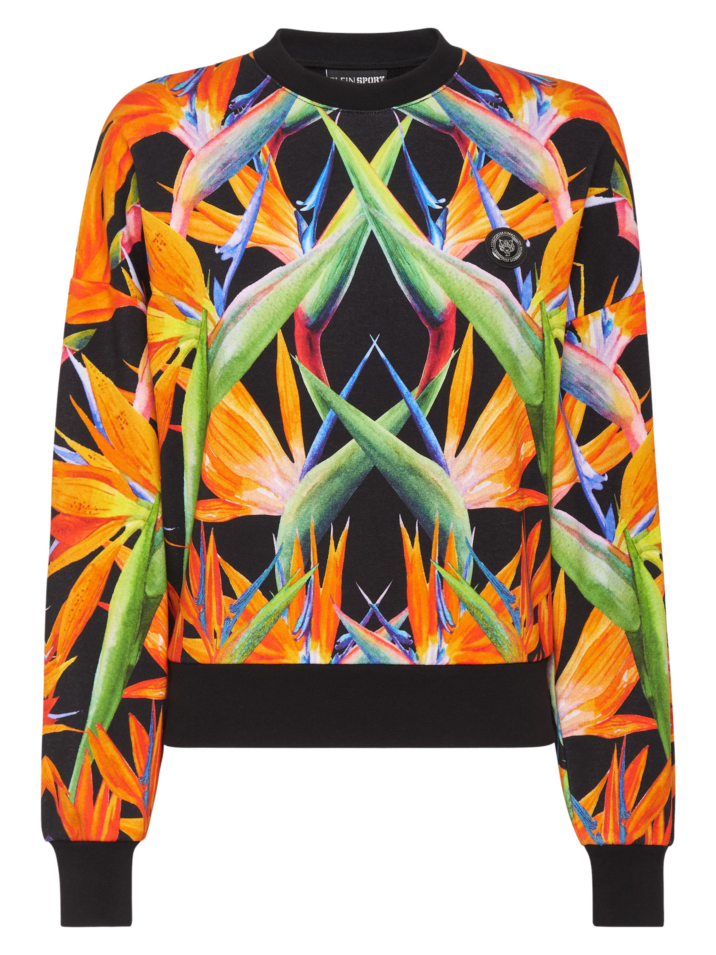 Felpa di Plein Sport in nero: frontale