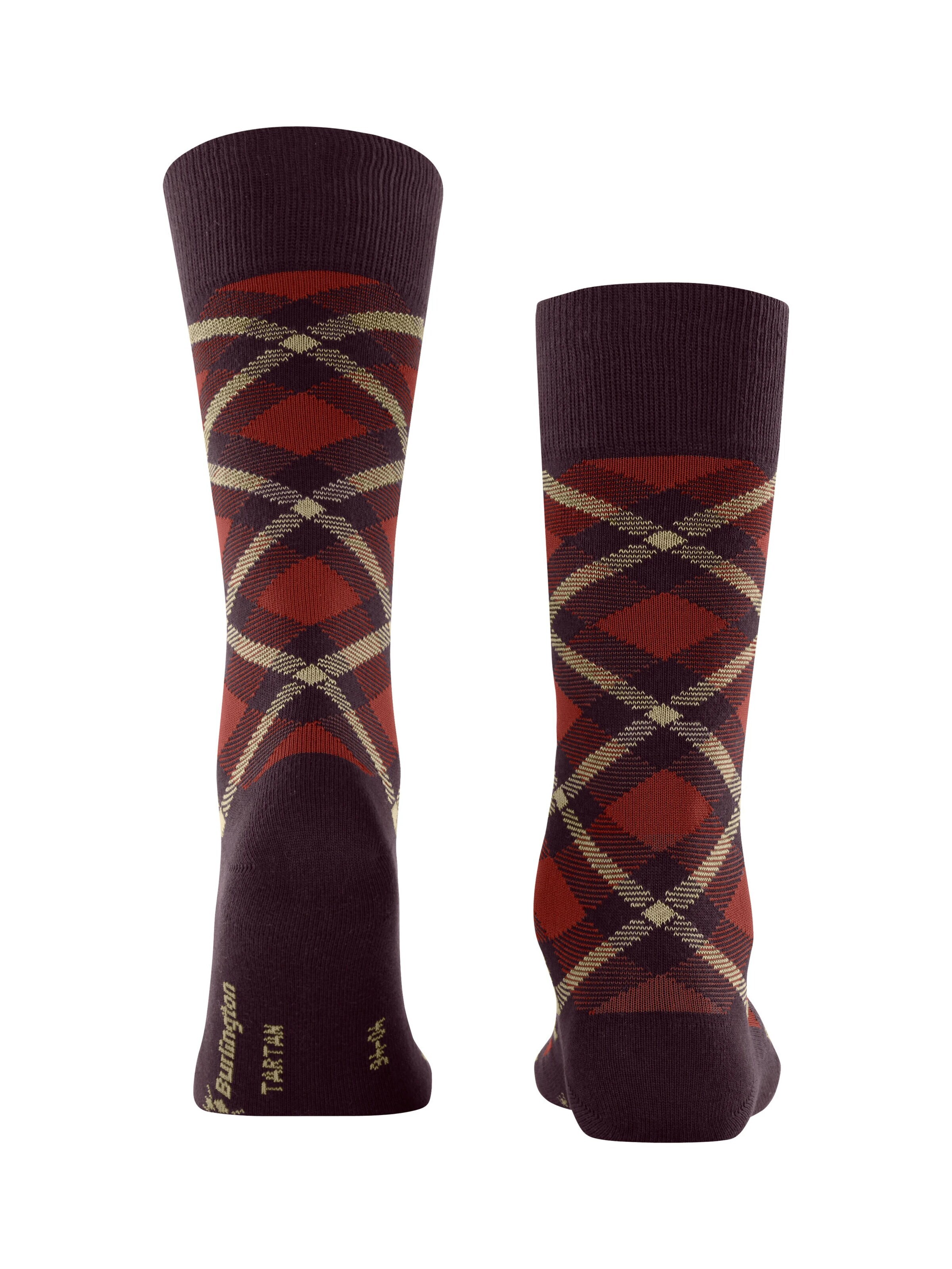 BURLINGTON Socks 'Tartan' in Pink