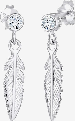 ELLI Earrings 'Boho' in Silver: front