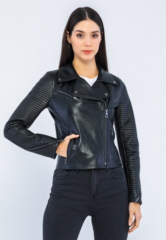 Giorgio di Mare Between-Season Jacket in Black: front