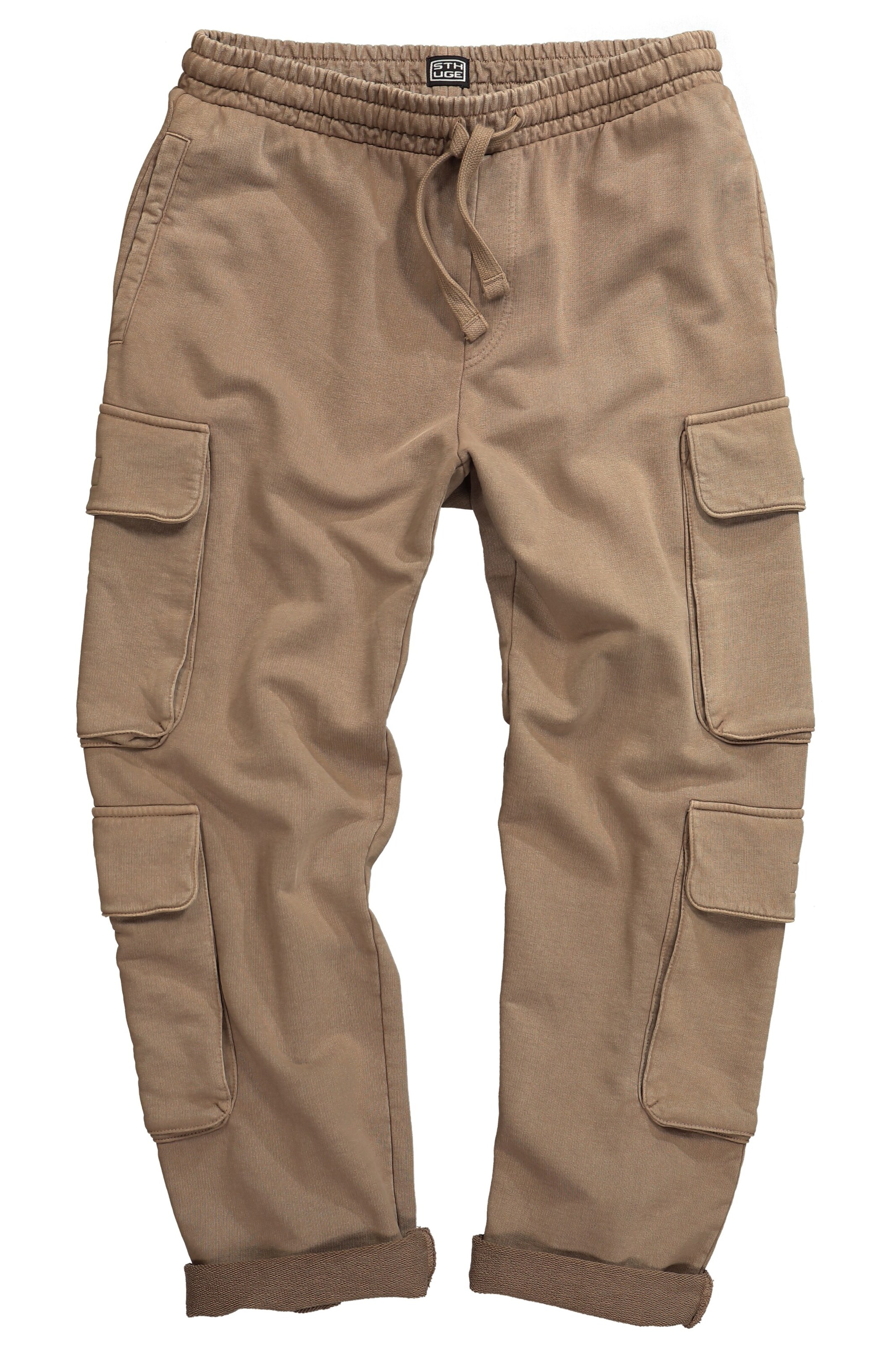 STHUGE Loose fit Cargo trousers in Brown: front