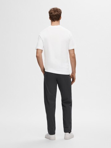 T-Shirt 'Colman' SELECTED HOMME en blanc