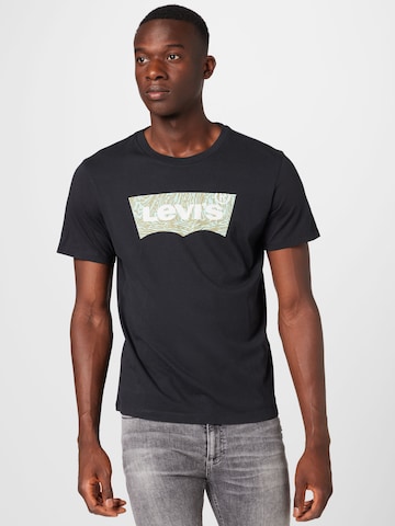 LEVI'S ® Regular Shirt 'Graphic Crewneck Tee' in Black: front