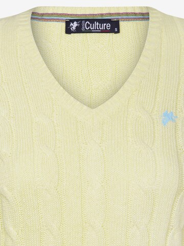 DENIM CULTURE - Pullover 'Perla' em amarelo