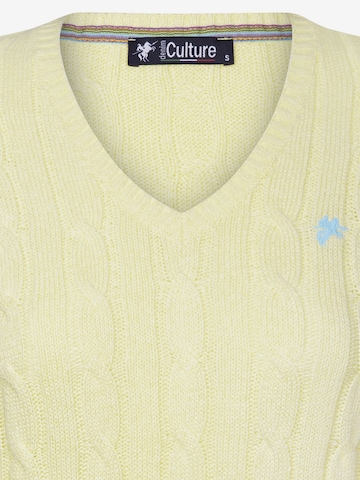 DENIM CULTURE Sweater 'Perla' in Yellow