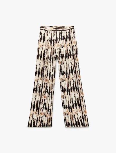 Koton Hose in camel / ecru / dunkelbraun / schwarz, Produktansicht
