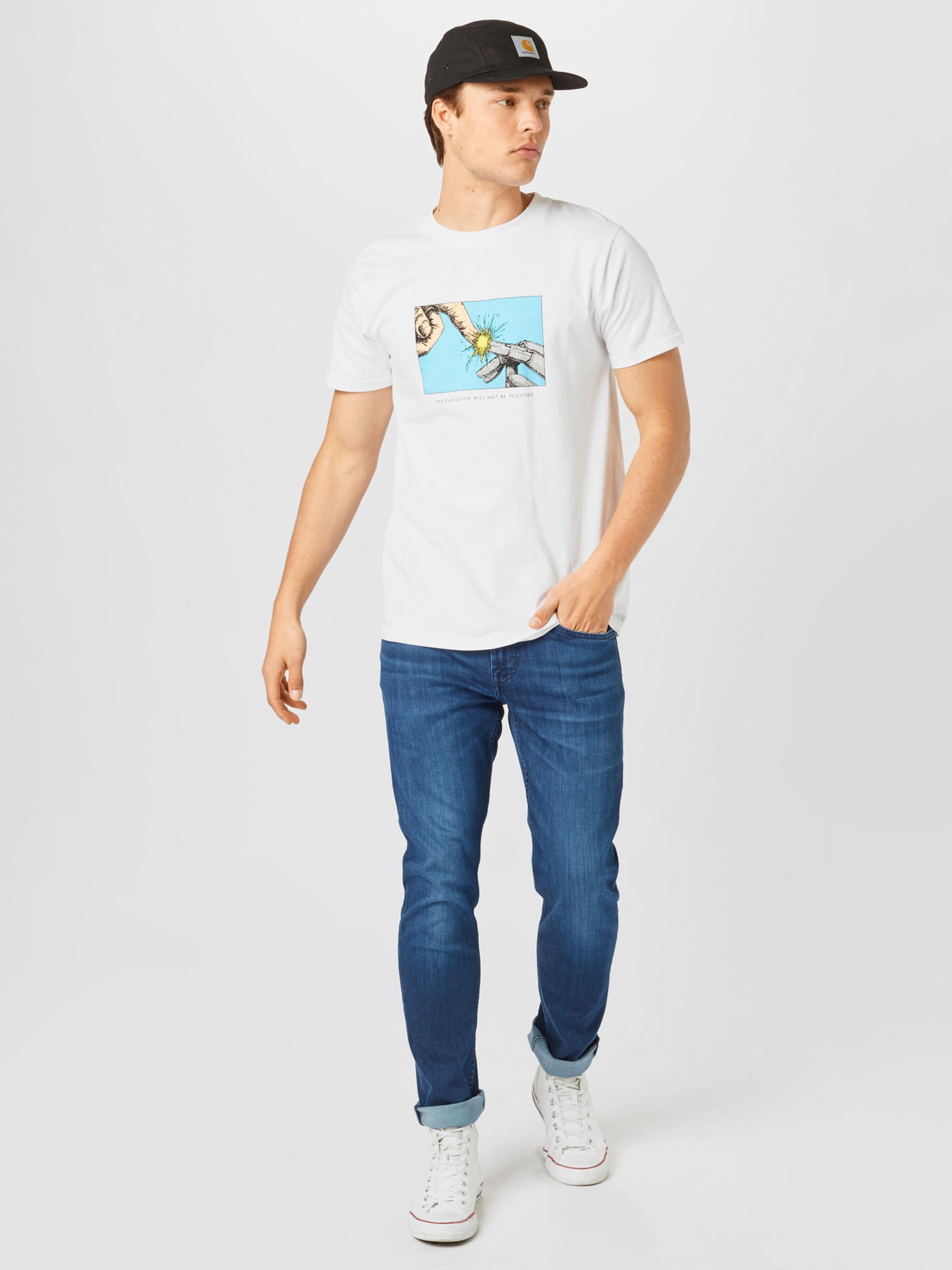 snN3d Maglie e T-shirt Wemoto T-Shirt NEW LIFE in Bianco 