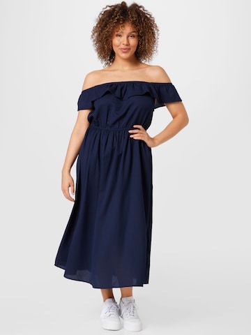 ABOUT YOU Curvy Zomerjurk 'Diana' in Blauw: voorkant
