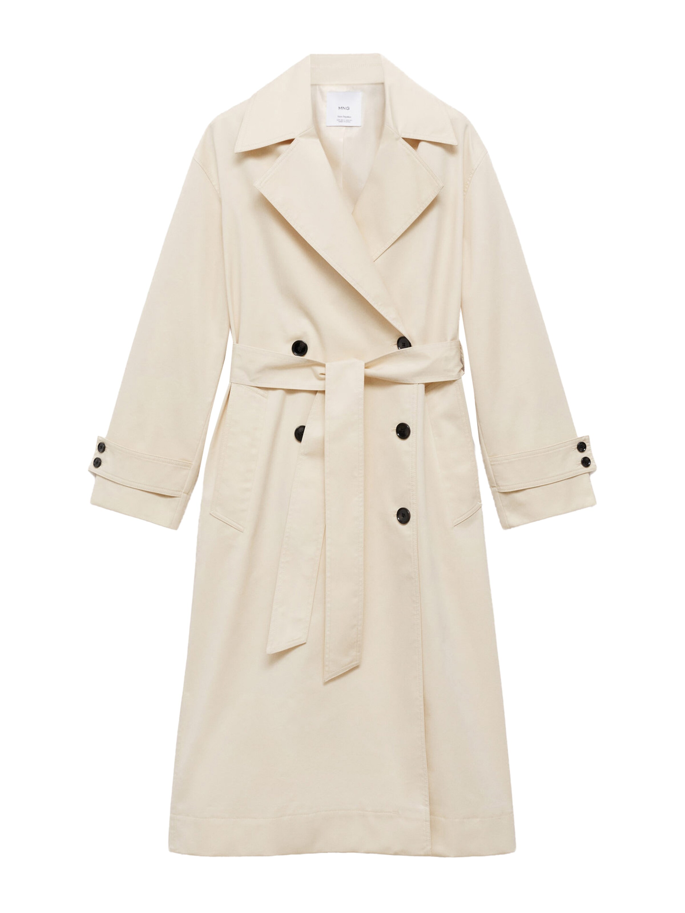 MANGO Overgangsfrakke 'Angela' i beige: forside