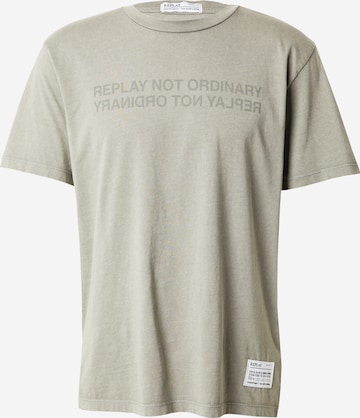 REPLAY Shirt in Grijs: voorkant