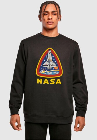Merchcode Sweatshirt 'NASA - Lift Off' in Zwart: voorkant