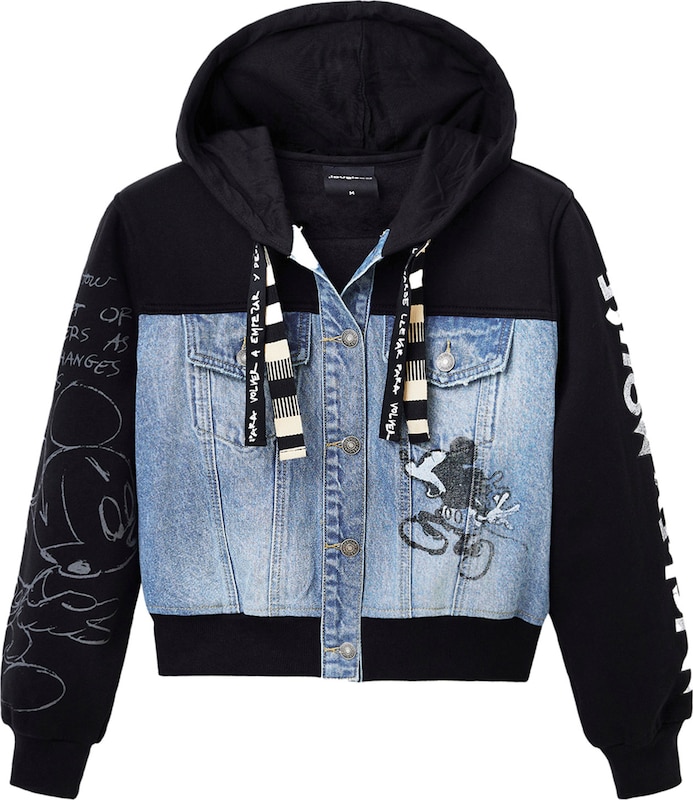 Desigual Sweatjacke 'MICKEY MOUSE' in Schwarz Desigual Sweatjacke 'MICKEY MOUSE' in Schwarz