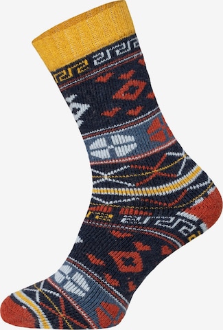 HomeOfSocks Socks 'HOS6538' in Blue: front