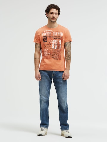 T-Shirt CAMP DAVID en orange