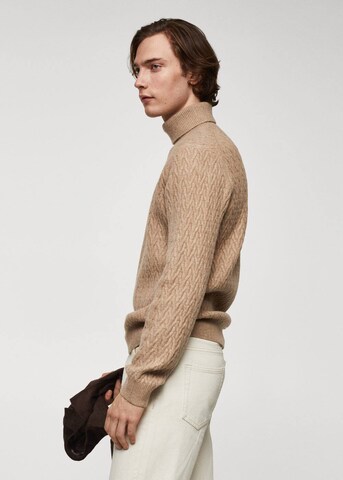 MANGO MAN Sweater 'Marias2' in Brown