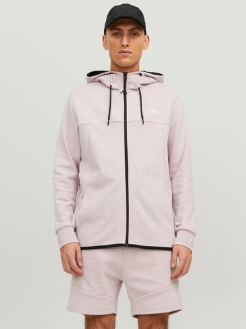 JACK & JONES Sweatjakke i lilla: forside