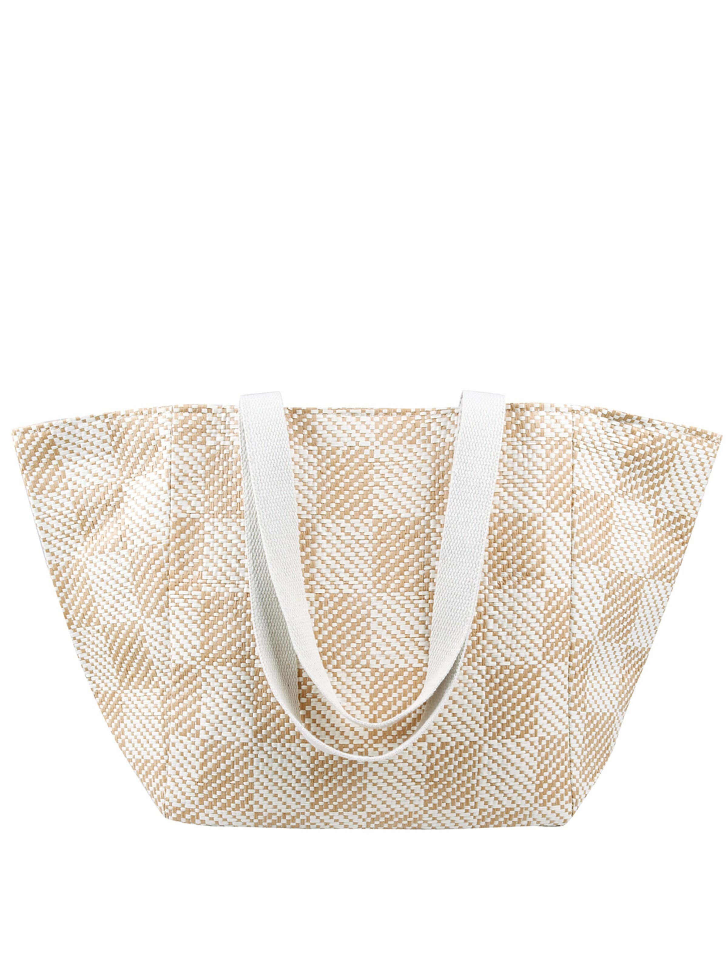 Capelli New York Shopper 'Tasche aus Papierstroh'‌‌‌ in Beige: Vorderseite