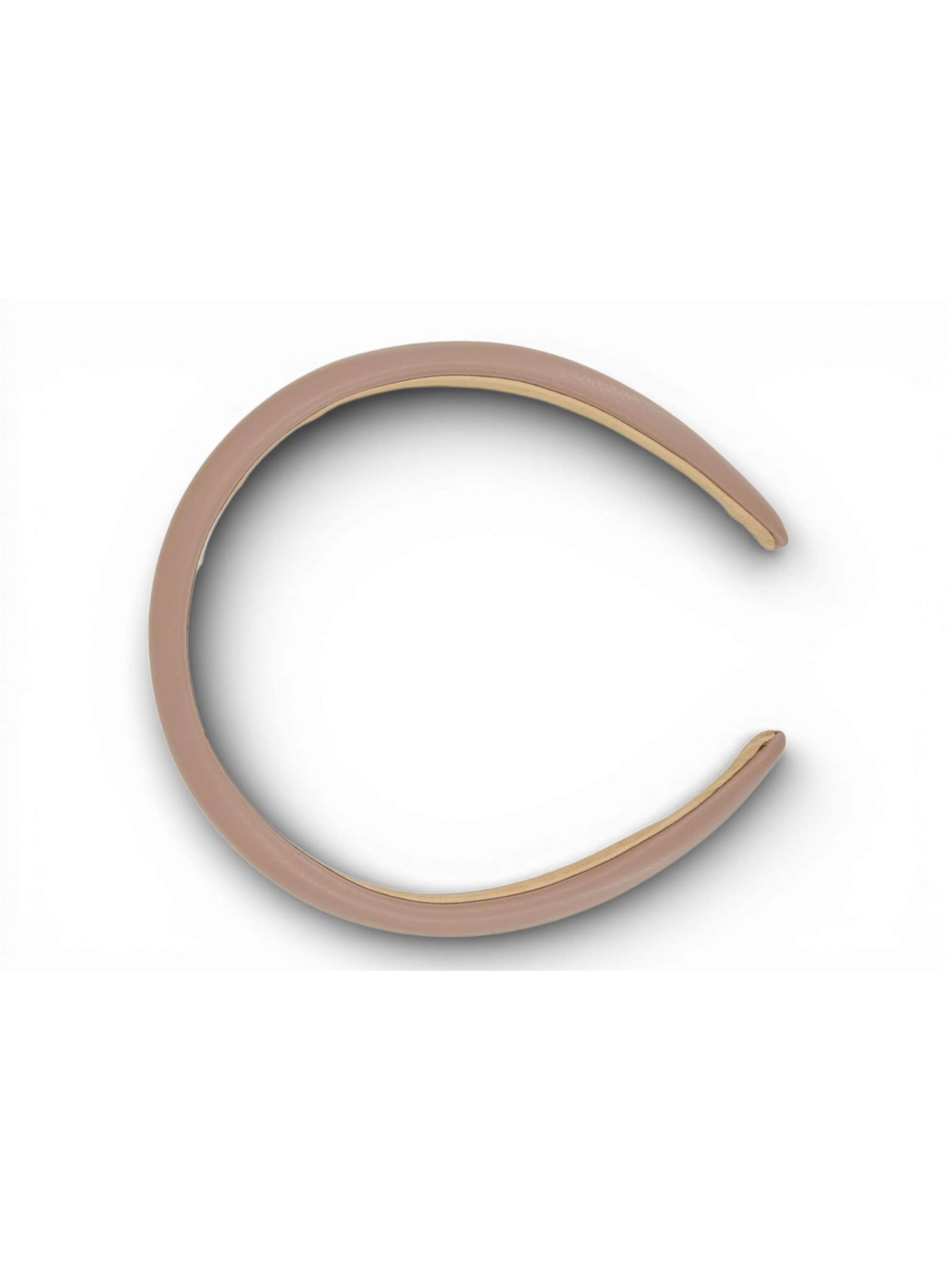 styleBREAKER Haarschmuck 'Haarreif Kunstleder Optik Breit'‌‌‌‌‌‌‌‌ in Grau