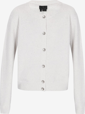 DreiMaster Klassik Gebreid vest in Wit: voorkant