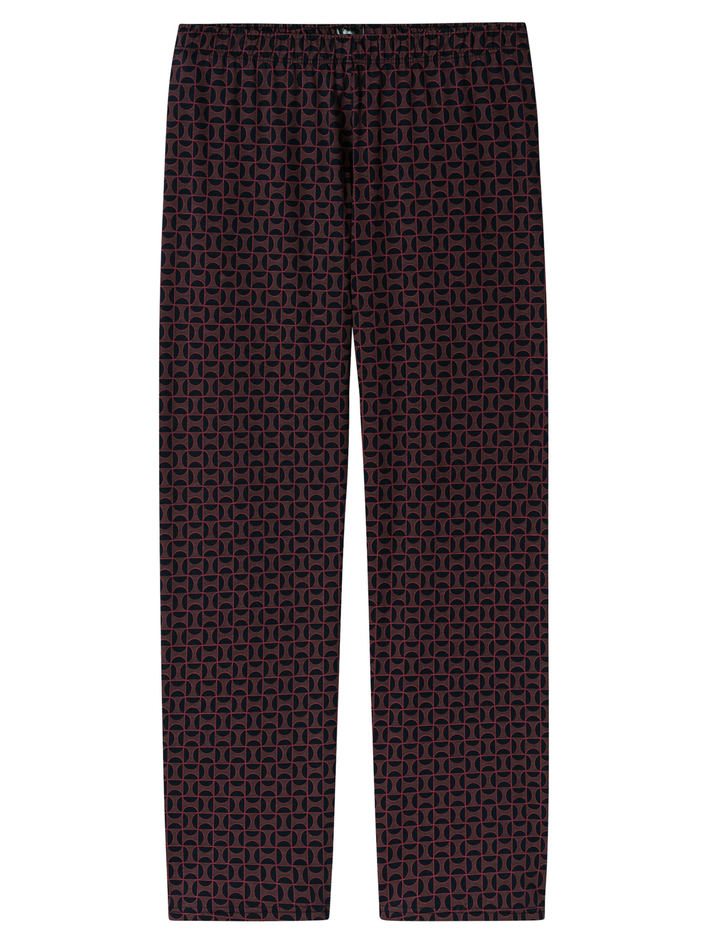 SCHIESSER - Pijama largo ' Comfort Nightwear ' en rojo