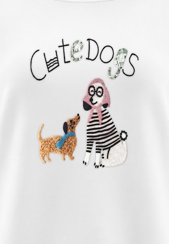 Sweat-shirt MYMO en blanc