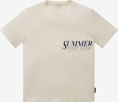 TOM TAILOR T-Shirt in beige / schwarz, Produktansicht