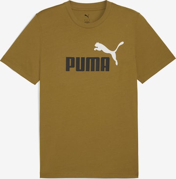 PUMA Shirt 'Ess No. 1' in Geel: voorkant