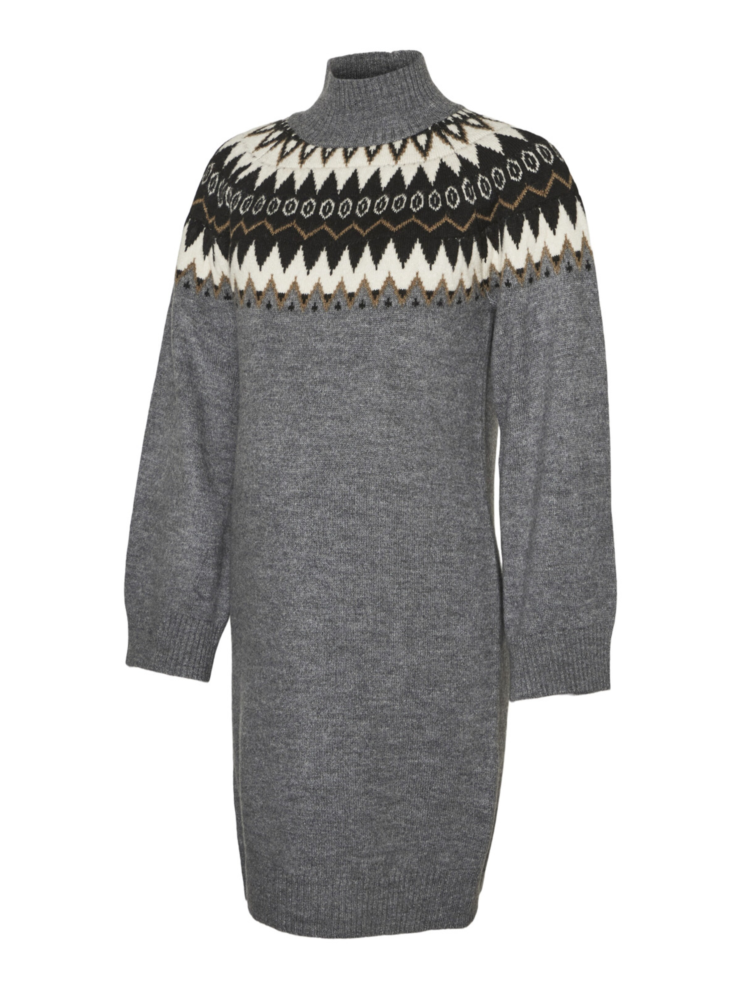 MAMALICIOUS Kootud kleit 'Eli', värv hall: eest vaates