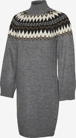 Robes en maille 'Eli' MAMALICIOUS en gris : devant