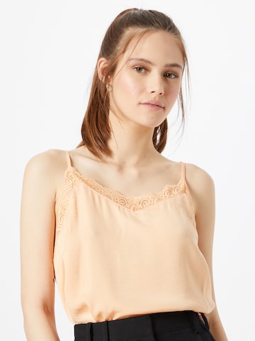 VILA Top 'Cava' in Orange: front