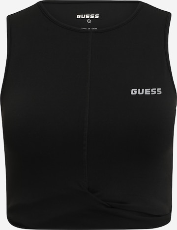 GUESS חולצות וגופיות ספורט 'Coline' בשחור: מלפנים