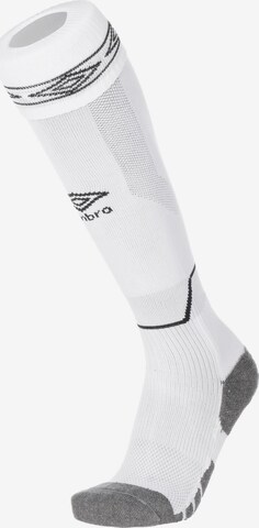 UMBRO Soccer Socks 'Diamond Top' in White: front