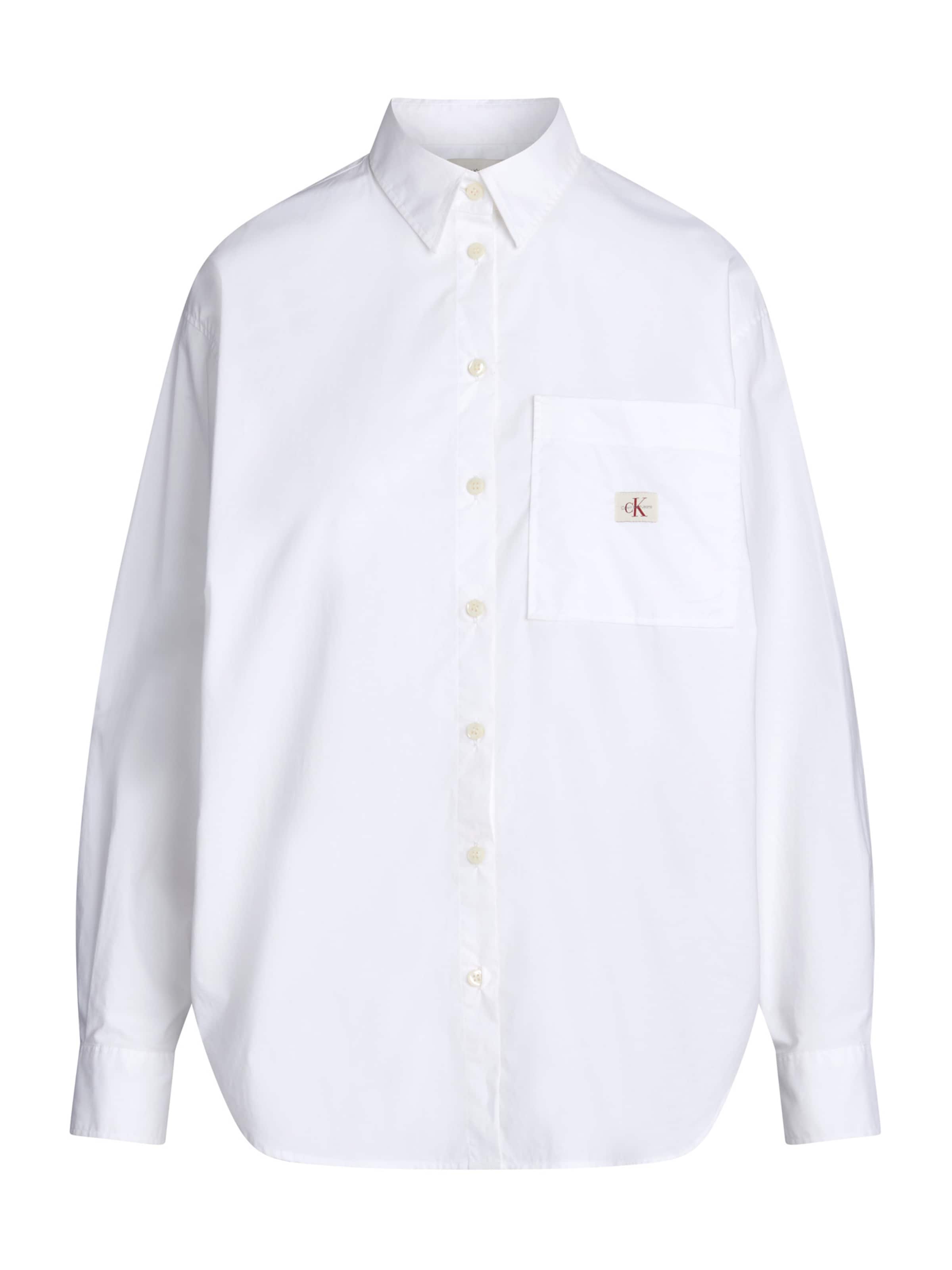 Calvin Klein Jeans Blouse in White: front