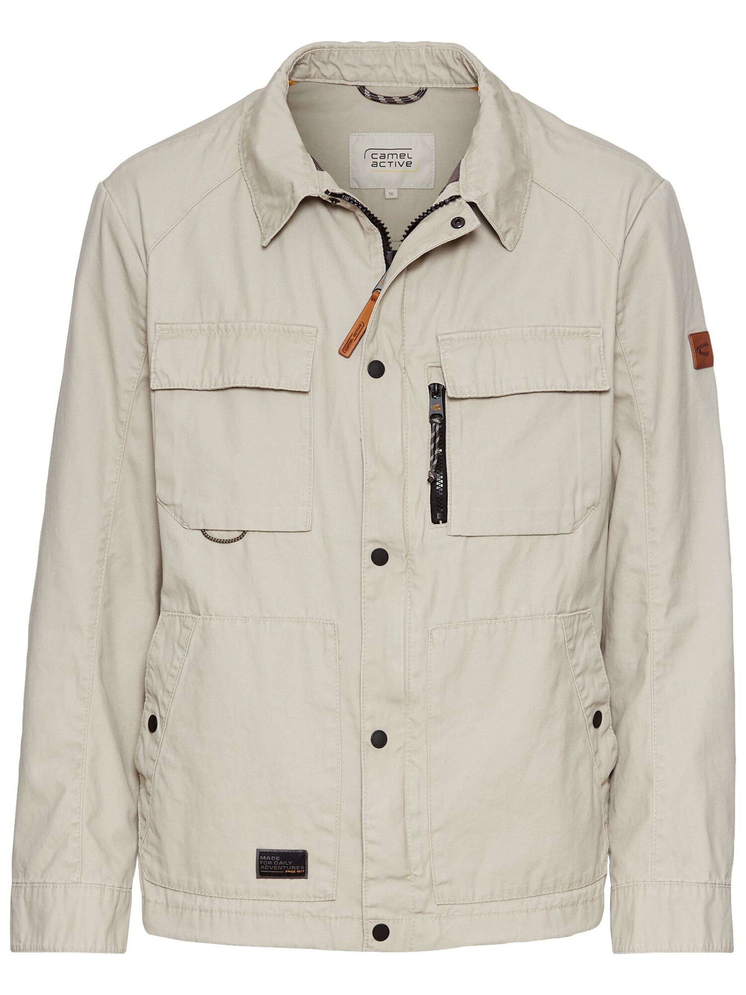 CAMEL ACTIVE Blouson mit Mehrtaschen-Design in Beige: Vorderseite