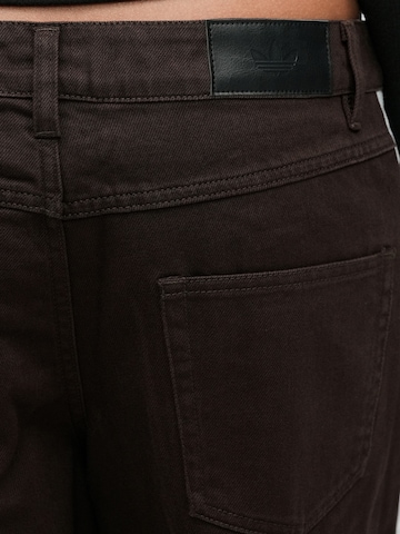 ruda ADIDAS ORIGINALS Plačios klešnės Džinsai 'FIREBIRD'