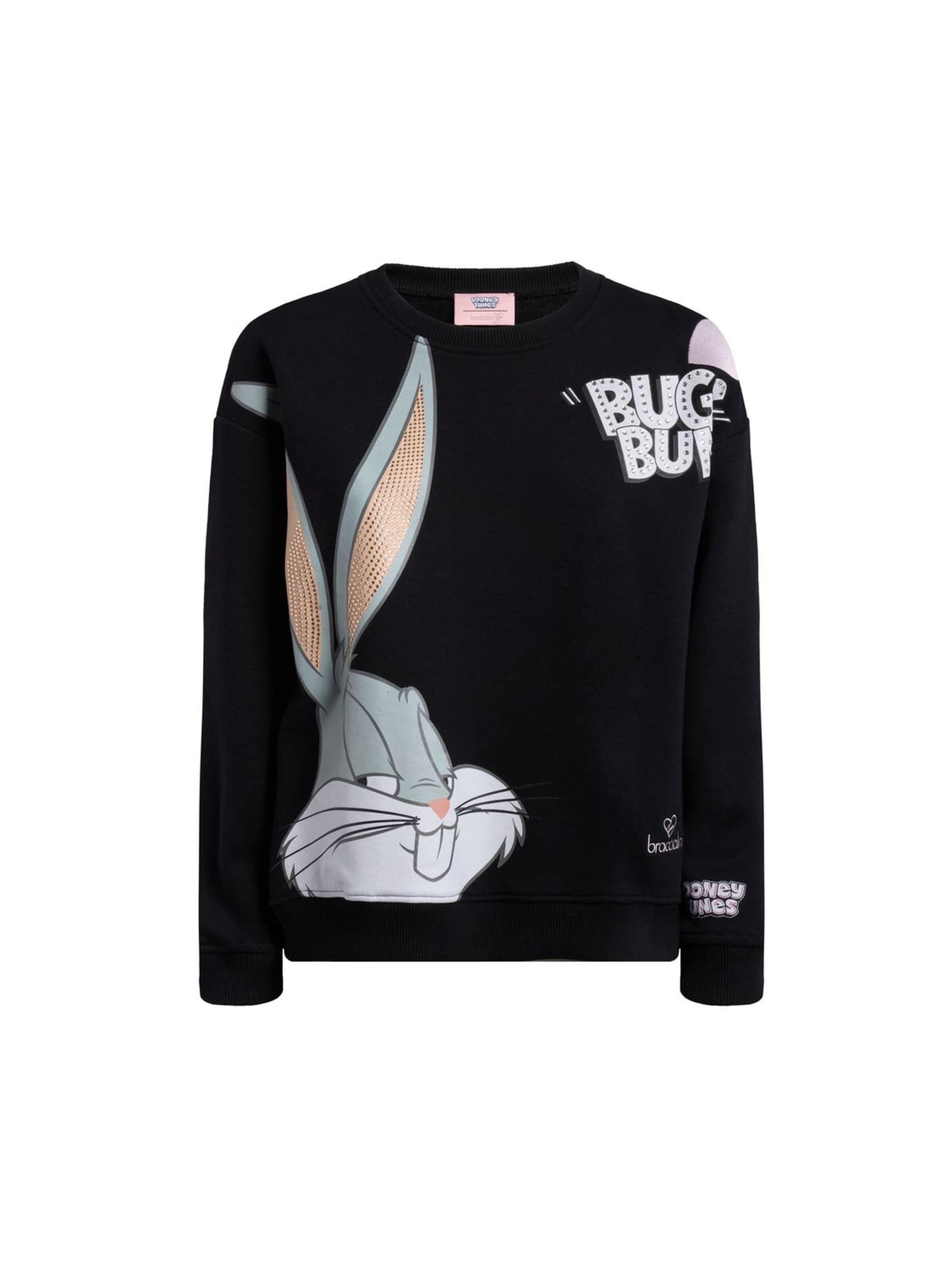 Felpa 'Sweat Shirt Lt' di Braccialini in nero: frontale