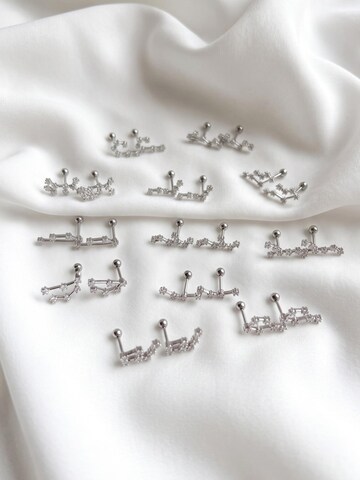 Kamakula Earrings 'Zodiac Löwe' in Silver