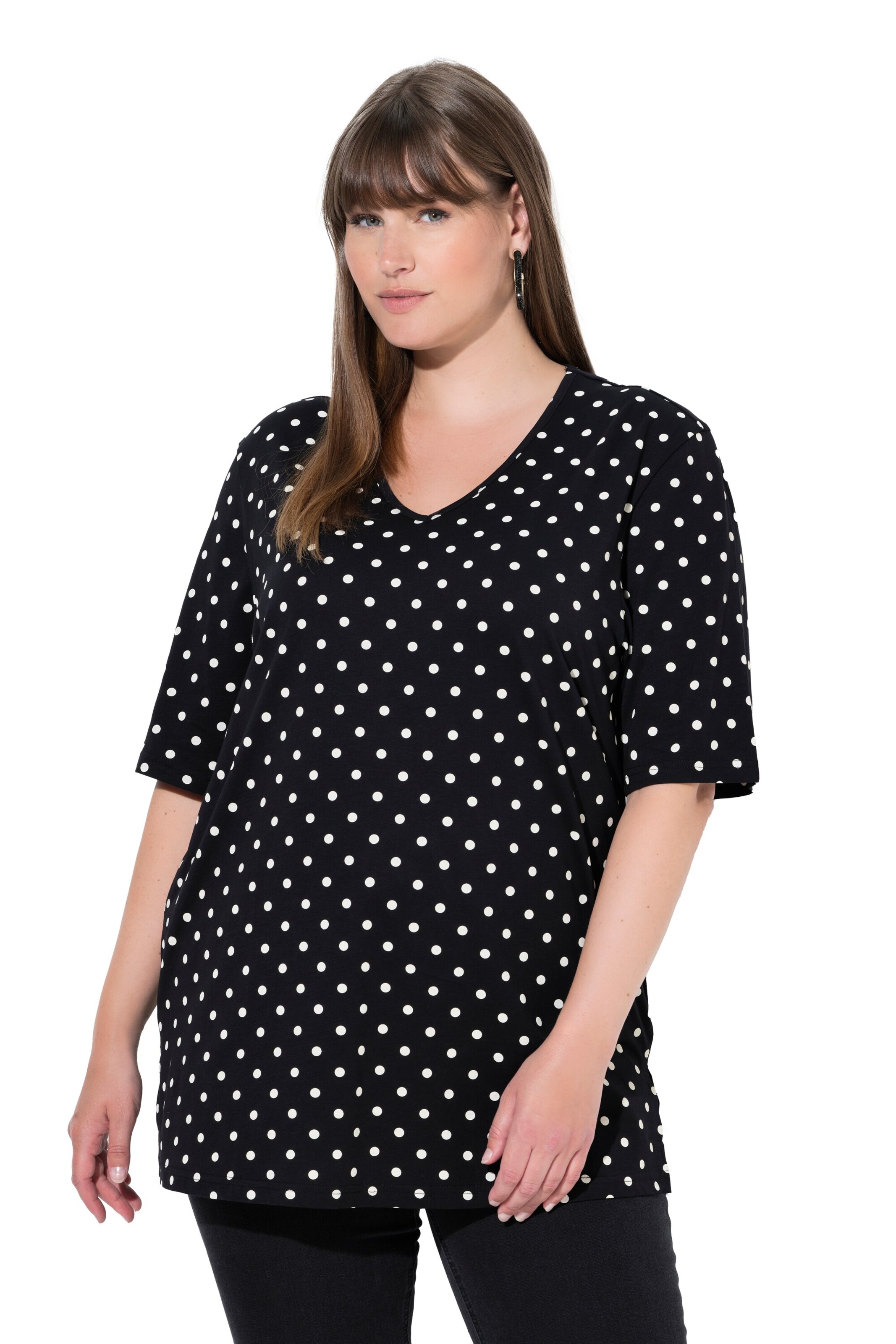 Ulla Popken T-Shirt in Schwarz