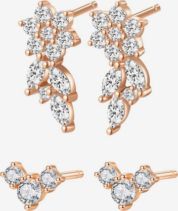 Hey Happiness - Pendientes 'Blooming Flower' en oro: frente