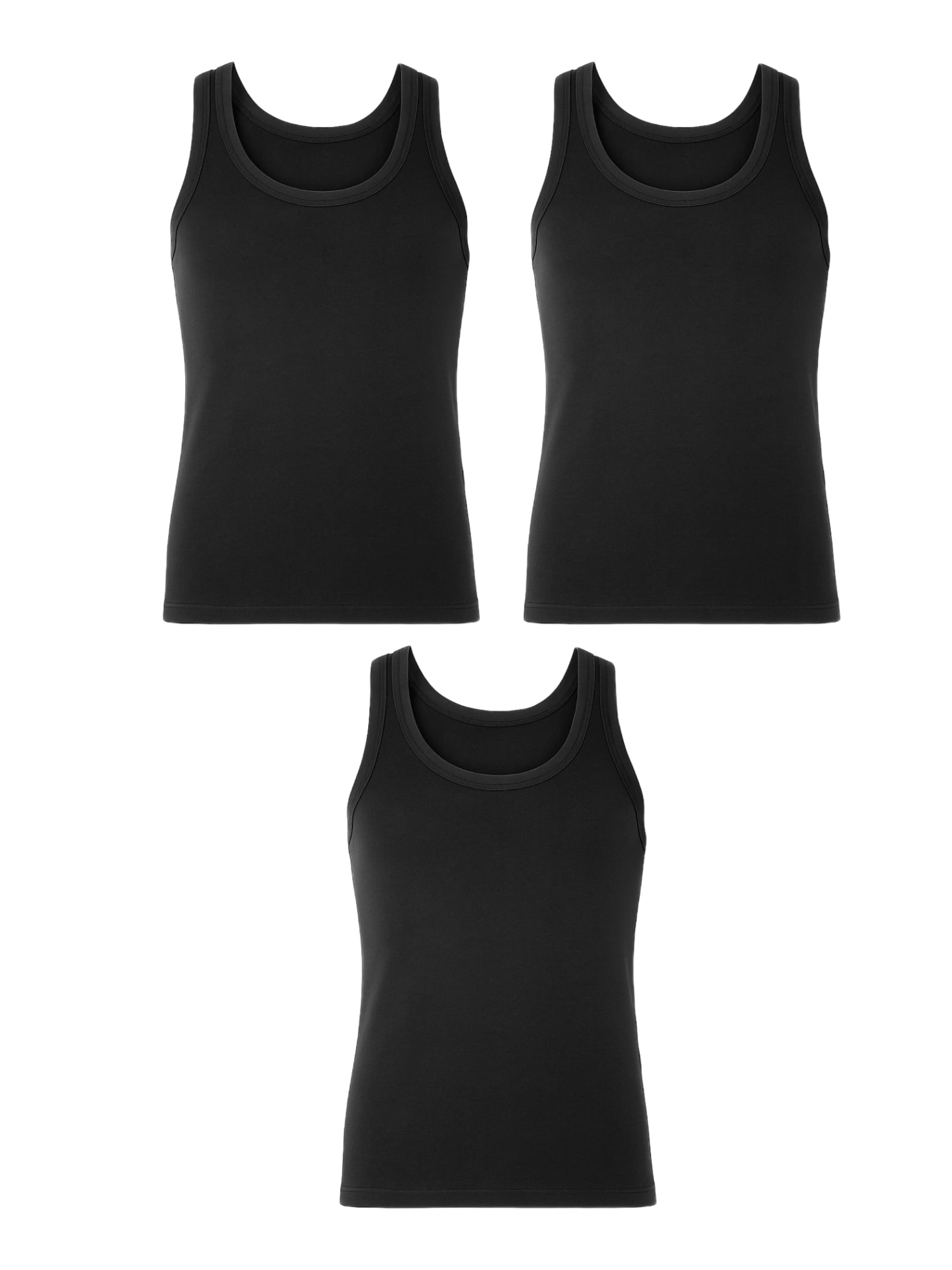 Erdem Onderhemd in Zwart: voorkant