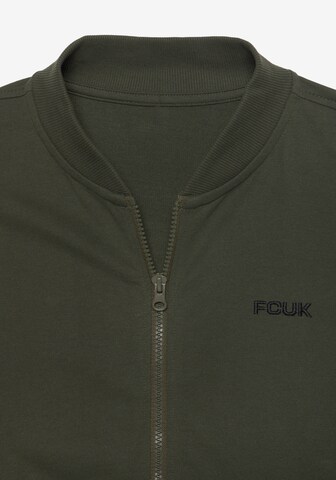FCUK Bluza rozpinana w kolorze zielony