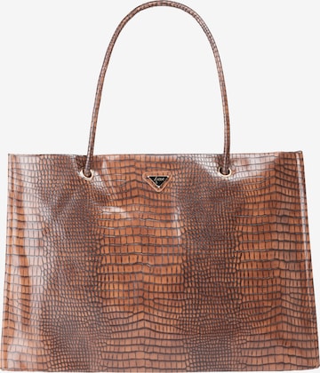 faina Shopper in Brown: front