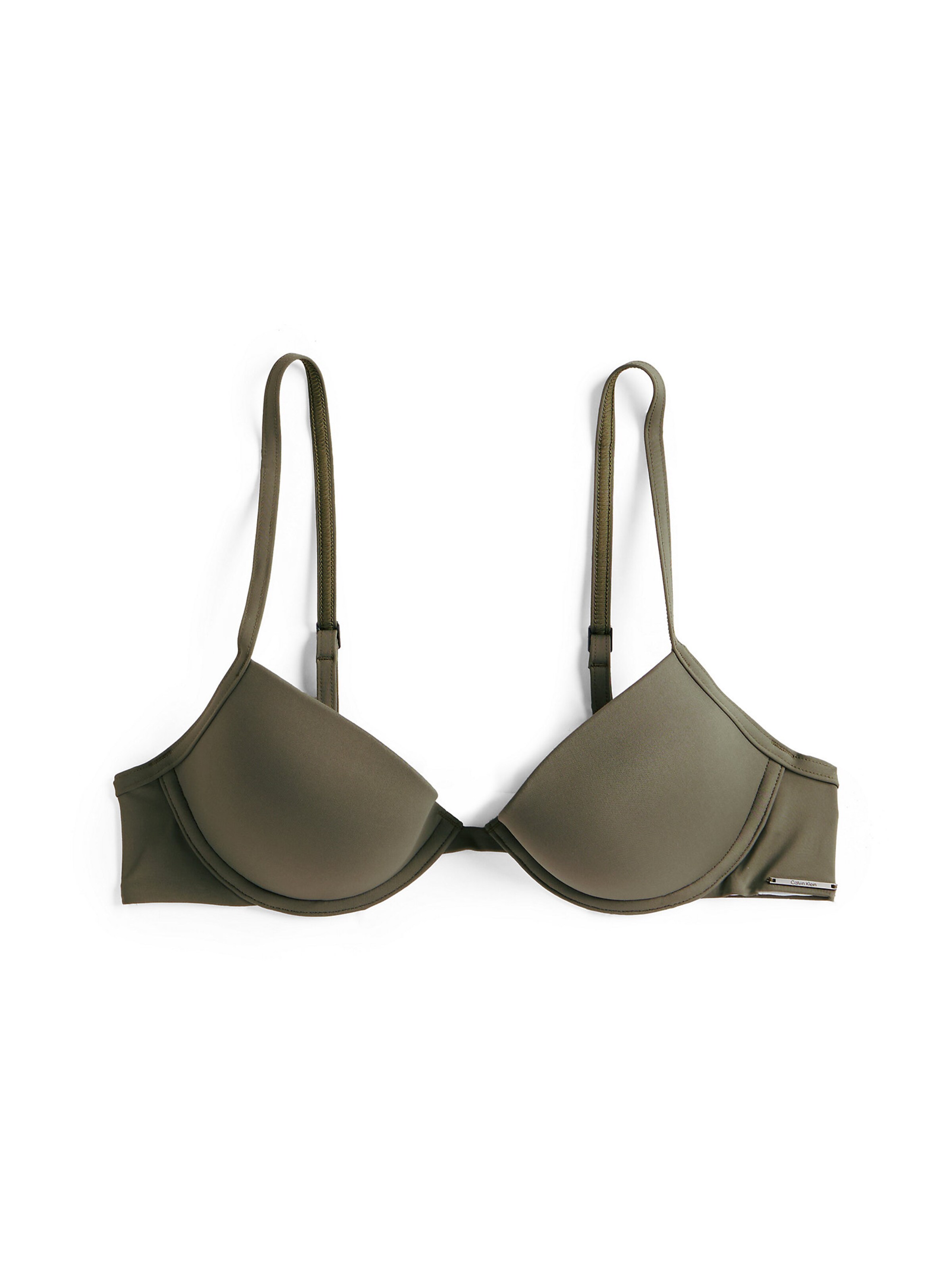 Push-up Hauts de bikini 'Essentials' Calvin Klein Swimwear en vert : devant
